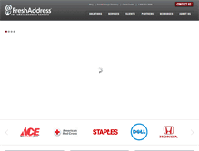 Tablet Screenshot of freshaddress.com
